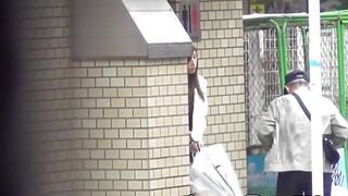 Voyeur video of Japanese girls pissing in public toilet