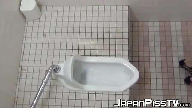 Spy cam captures stunning Japanese girls urinating in the bathroom