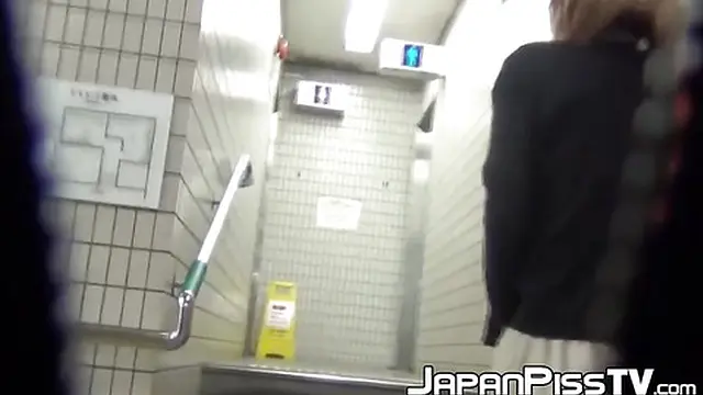 Hot Asian teens drench in sweaty urine &mdash;  hairy pussies soaked in steamy spray