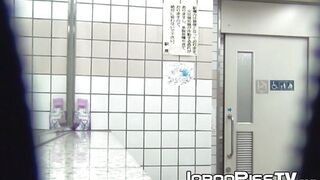 Kinky Japanese brunettes pissing in close up compilation