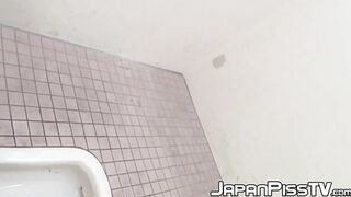 Japanese women use public restroom to pee and get filmed
