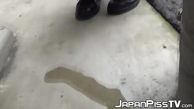 Redhead Teen Peeing Outside Caught on Camera