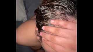 Fucking my roommate Japanese girlfriend with hairy pussy  Uncensored