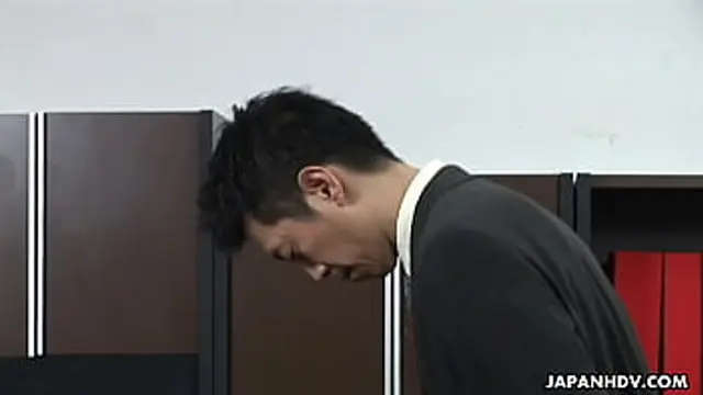 Office temptress with soft lips -- Emiri Mizukawa pleases her boss in his private🤫 space &mdash;  enjoying his touch on her wet pussy🌮️