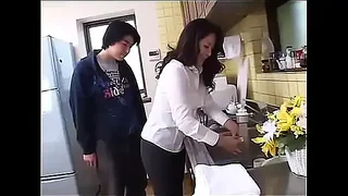 Japanese step Mom Cheating step dad with step son