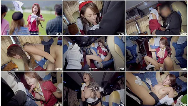 Big boobed and curvy Japanese busgirl gets wild on public transport