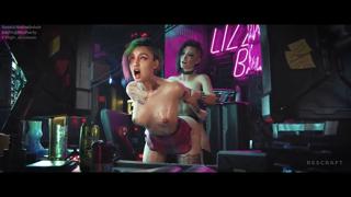  Cyberpunk 2077 Futanaria Animations (with sound)