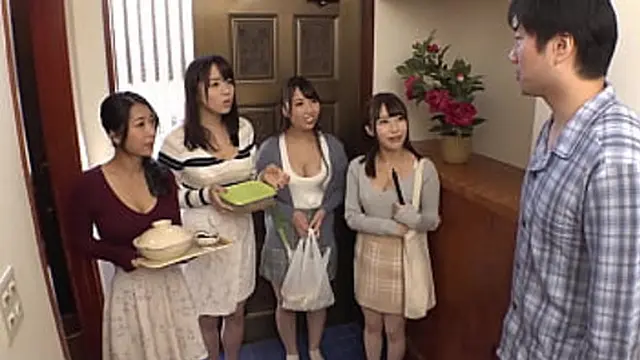 ′Single hunks get lucky with their former wives′ neighbors &mdash;  getting dirty and wet on their first night′